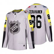 Camiseta Hockey Carolina Hurricanes Teuvo Teravainen Gray 2018 All Star