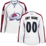 Camiseta Hockey Colorado Avalanche Segunda Personalizada Blanco