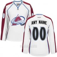 Camiseta Hockey Colorado Avalanche Segunda Personalizada Blanco