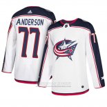 Camiseta Hockey Columbus Blue Jackets Josh Anderson Segunda Blanco