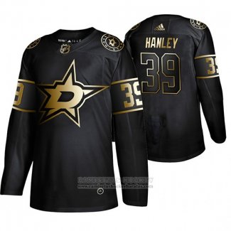 Camiseta Hockey Dallas Stars Joel Hanley Golden Edition Negro