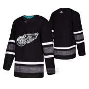 Camiseta Hockey Detroit Red Wings Blank 2019 All Star Negro