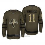 Camiseta Hockey Florida Panthers 11 Jonathan Huberdeau Camuflaje Salute To Service