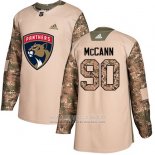 Camiseta Hockey Florida Panthers 90 Jarojo Mccann Camuflaje Autentico 2017 Dia De Los Veteranos Stitched