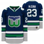 Camiseta Hockey Hartford Whalers Night Brock Mcginn Heritage Throwback Azul