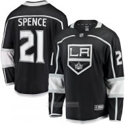 Camiseta Hockey Los Angeles Kings Jordan Spence Primera Premier Breakaway Negro