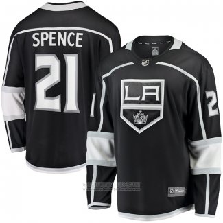 Camiseta Hockey Los Angeles Kings Jordan Spence Primera Premier Breakaway Negro