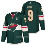 Camiseta Hockey Minnesota Wild 9 Mikko Koivu Autentico Primera 2018 Verde