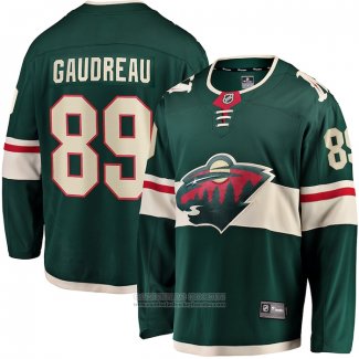 Camiseta Hockey Minnesota Wild Frederick Gaudreau Primera Breakaway Verde