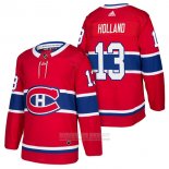 Camiseta Hockey Montreal Canadiens 13 Peter Holland Autentico Primera 2018 Rojo