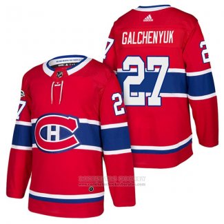 Camiseta Hockey Montreal Canadiens 27 Alex Galchenyuk Autentico Primera 2018 Rojo