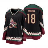 Camiseta Hockey Mujer Arizona Coyotes Christian Dvorak Heritage Alterno Breakaway Negro