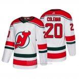 Camiseta Hockey New Jersey Devils Blake Coleman Alterno Autentico Blanco