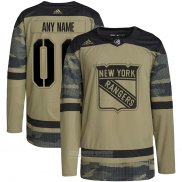 Camiseta Hockey New York Rangers Personalizada Military Appreciation Team Autentico Practice Camuflaje