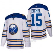 Camiseta Hockey Nino Buffalo Sabres 15 Jack Eichel Autentico Stitched Blanco