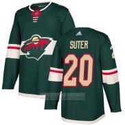 Camiseta Hockey Nino Minnesota Wild 20 Ryan Suter Verde Primera Autentico Stitched