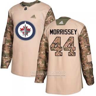 Camiseta Hockey Nino Winnipeg Jets 44 Josh Morrissey Camuflaje Autentico 2017 Dia De Los Veteranos Stitched