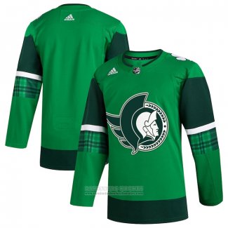 Camiseta Hockey Ottawa Senators 2023 St. Patrick's Day Autentico Verde