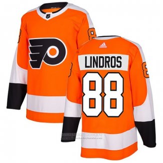 Camiseta Hockey Philadelphia Flyers 88 Eric Lindros Primera Autentico Naranja