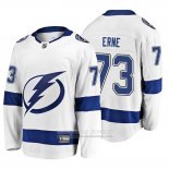 Camiseta Hockey Tampa Bay Lightning Adam Erne 2019 Segunda Breakaway Blanco