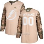 Camiseta Hockey Tampa Bay Lightning Camuflaje Autentico 2017 Dia De Los Veteranos Stitched Personalizada