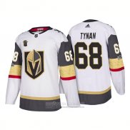 Camiseta Hockey Vegas Golden Knights 68 Tj Tynan Segunda 2018 Blanco