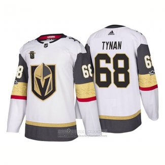 Camiseta Hockey Vegas Golden Knights 68 Tj Tynan Segunda 2018 Blanco