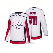 Camiseta Hockey Washington Capitals 70 Braden Holtby Centennial Patch 2018 Blanco