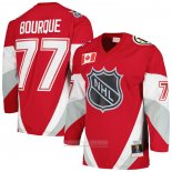 Camiseta Hockey 1999 All Star Ray Bourque Mitchell & Ness Azul Line Rojo