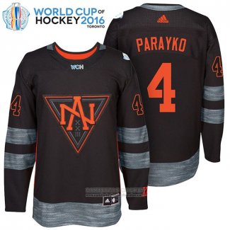 Camiseta Hockey America del Norte Colton Parayko 4 Premier 2016 World Cup Negro