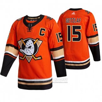 Camiseta Hockey Anaheim Ducks Ryan Getzlaf Tercera Alterno Naranja