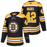 Camiseta Hockey Boston Bruins David Backes Primera Autentico 2018 Negro