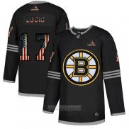 Camiseta Hockey Boston Bruins Lucic 2020 USA Flag Negro