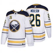 Camiseta Hockey Buffalo Sabres 26 Matt Moulson 2018 New Season Team Road Blanco