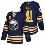 Camiseta Hockey Buffalo Sabres 41 Justin Falk Primera Autentico 2018 Azul