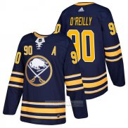 Camiseta Hockey Buffalo Sabres 90 Ryan O'reilly Primera Autentico 2018 Azul