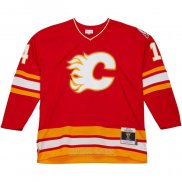 Camiseta Hockey Calgary Flames Theoren Fleury Mitchell & Ness 1988-89 Blue Line Rojo