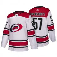 Camiseta Hockey Carolina Hurricanes 57 Trevor Van Riemsdyk New Season Team Road 2018 Blanco