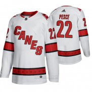 Camiseta Hockey Carolina Hurricanes Brett Pesce Segunda Autentico Blanco