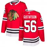 Camiseta Hockey Chicago Blackhawks 56 Erik Gustafsson Primera Autentico Rojo