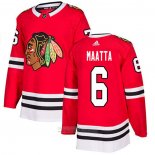 Camiseta Hockey Chicago Blackhawks 6 Olli Maatta Primera Autentico Rojo