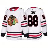 Camiseta Hockey Chicago Blackhawks 88 Patrick Kane Segunda 2018 Blanco