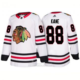 Camiseta Hockey Chicago Blackhawks 88 Patrick Kane Segunda 2018 Blanco