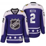 Camiseta Hockey Chicago Blackhawks Duncan Keith 2 2017 All Star Violeta