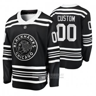 Camiseta Hockey Chicago Blackhawks Personalizada Premier Alterno Negro