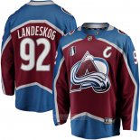 Camiseta Hockey Colorado Avalanche Gabriel Landeskog Primera 2022 Stanley Cup Final Breakaway Rojo