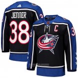 Camiseta Hockey Columbus Blue Jackets Boone Jenner Reverse Retro 2.0 Autentico Negro