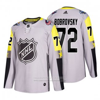 Camiseta Hockey Columbus Blue Jackets Sergei Bobrovsky 2018 All Star Gray