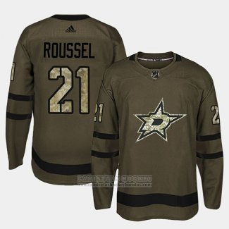 Camiseta Hockey Dallas Stars Antoine Roussel Camuflaje Salute To Service