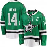 Camiseta Hockey Dallas Stars Jamie Benn Captain Patch Primera Breakaway Verde